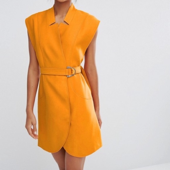 Gold C/MEO Collective Wrap Stay Cool Dress M - Picture 4 of 4